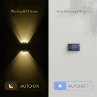 Solar Powered Up & Down Wall Light - Image 3