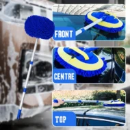 🚗 50% OFF NOW! 🧽 Durable Aluminum Long Handle Telescopic Car Wash Mop – Soft Microfiber, Scratch-Free & Adjustable Length ✨ - Image 5