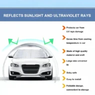 Car Windshield Cover with Suction Cups - Image 6