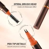 Dual-Ended 2-Fork Liquid Eyebrow Pen - Image 3