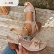 🌸NEW HOT SALE 50% OFF✨Women's Chunky Heel Ankle Strap Sandals - Image 10
