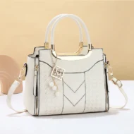 👜 LIMITED-TIME 50% OFF! ✨ Women's Top-Handle Satchel – V-Stitched, Gold Hardware, Multi-Compartment 🌸 - Image 5