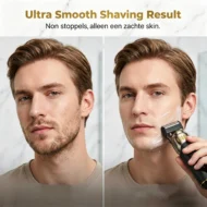 ⏳LIMITED TIME: 50% OFF! 🏆Luxe 3-in-1 Professional Men’s Grooming Set – T-Blade Trimmer, Foil Shaver & Nose Trimmer – With LED Display & USB Rechargeable - Image 6