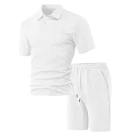 💞50K+ SOLD!💥🩳Men's Diamond Print 2-Piece Set – Ready in seconds! Soft, breathable top with easy shorts. No fuss, just style. Perfect for garden BBQs or coffee dates. - Image 12