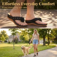 Women's Floral Thong Sandals with Arch Support - Image 6
