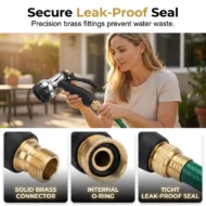Heavy-Duty Metal Garden Hose Nozzle Sprayer - Image 6