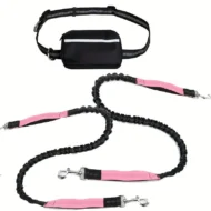 Adjustable Hands-Free Dog Lead with Waist Bag - Image 12