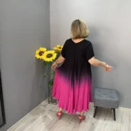 🔥🌷Last Day Promotion 49% OFF - 👗Italy Casual gradient tie-dye long dress - Image 3