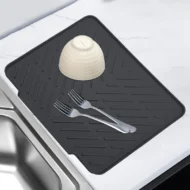 Large Size Silicone Drying Mat with Drain Lip - Image 9