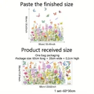 💐Time-limited Special💞Colorful Floral Bouquet Window Sticker🖼️(Cut to size freely) - Image 7