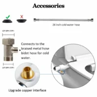 🚽 50% OFF NOW! 🚿 Non-Electric Dual Nozzle Bidet – Hygienic Self-Washing, Adjustable Water Pressure & Easy Installation Kit 🛠️ - Image 9