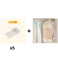 🔥Buy More Save More🔥Household Multifunctional Telescopic Folding Multi-layer Pants Storage Rack - Image 23