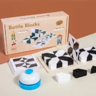 Creative Black & White Block Puzzles Set for Kids - Image 6