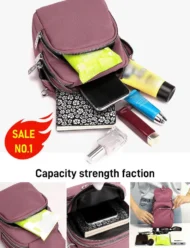 Fashion Large Capacity Multi-layer Storage Shoulder Bag - Image 13