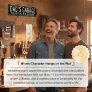 Retro Garage Sign for Dad 🔧❤️ – Iron Plaque, Humorous Man Cave Decor😂 - Image 7