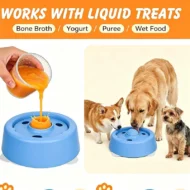 Slow Feeder Licking Bowl with Rolling Ball - Image 2