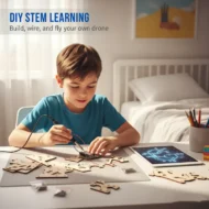 🎁🔥 HOT SALE 50%OFF 🔥🧩 DIY Wooden Drone Building Kit 🚁 - Image 2