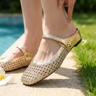 🌸NEW HOT SALE 50% OFF✨Women's Woven Square-Toe Mary Jane Mules - Image 8