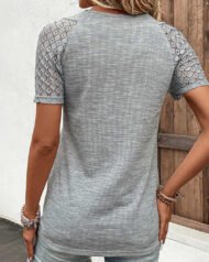 🔥Promotion - 49% discount🎉Lace short sleeve t-shirt - Image 6