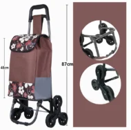 Large Capacity Portable Folding Stair Climbable Cart - Image 11