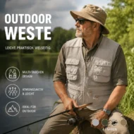 Men's V-Neck Multi-Pocket Mesh Vest - Image 13