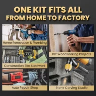 🏆Flash Sale⚡ 50K+ SOLD! 💥High-Strength 4-Flute Serrated Eccentric Drill Bit Kit - Image 10