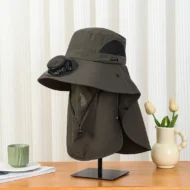 Solar-Powered Wide-Brim Shade Fan Hat - Image 5