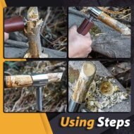 Multipurpose Bushcraft Hand Auger with Holster - Image 5