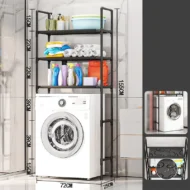 No-Drill Bathroom & Laundry Organizer Shelf - Image 9