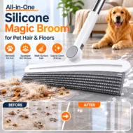 All-in-One Silicone Magic Broom for Pet Hair & Floors