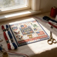 🎁Hot sale🧵USA 250th Anniversary Commemorative Cross Stitch Kit - Image 5