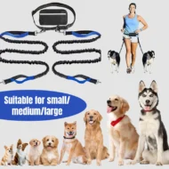 Adjustable Hands-Free Dog Lead with Waist Bag - Image 4