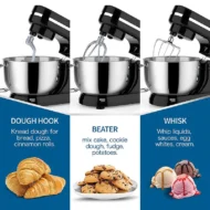 🥄 50% OFF NOW! ⚡ Heavy-Duty Electric Kitchen Mixer – 5 speeds, stainless steel beaters & non-slip base – perfect for dough, batter or cream – powerful & quiet 🍰 - Image 2