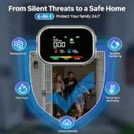 Portable Multi-Gas Alarm with LCD Display & Battery Backup - Image 9