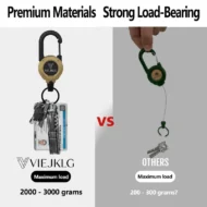 🏆Buy More Save More🎁3 In 1 New Multifunctional Retractable Pull Reel Carabiner Keychain - Image 5