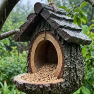 🔥50% OFF! 🐦 2026 New Arrivals – Outdoor Bird Feeder with Realistic Tree Stump Design | Garden Decor & Wildlife Sanctuary in One! 🌿✨ - Image 6