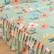 🥳SUMMER HOT SALE💞3-Piece Ruffled Bed Skirt Set - Image 6
