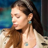 🔥Last Day 70% OFF🌊Elegant Blue Necklace Ring Earrings Set - Image 3