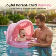 Baby Swimming Float with Sun Canopy - Image 8