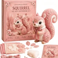 🎀50% OFF🎁Pink Enchanted Forest DIY Felt Patchwork Kit - Image 10