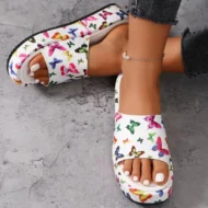 Non-slip, Sweat-Absorbing Platform Slippers - Image 3