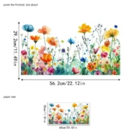 💐Time-limited Special💞Colorful Floral Bouquet Window Sticker🖼️(Cut to size freely) - Image 8