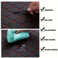 5 pcs Waterproof Leather Car Floor Mats - Image 8