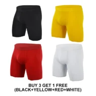 Men's Mid-Waist Stretch Sports Flat Briefs - Image 17