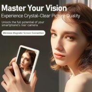 Magnetic Selfie Monitor with LED Fill Light– The Ultimate Tool for Live Streaming & Vlogging