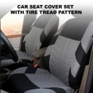 Car Seat Cover Set with Tire Tread Pattern