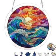 Acrylic Sunset & Sea Jigsaw Puzzle Window Hanging - Image 23