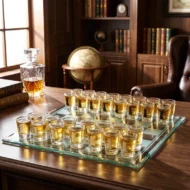 Shot Glass Chess Set for Parties and Gatherings