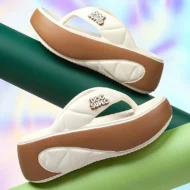 Women's Summer Color-Block Soft Platform Flip Flops - Image 12