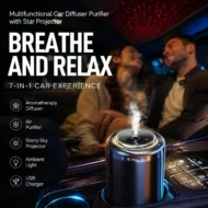 Multifunctional Car Diffuser Purifier with Star Projector - Image 3